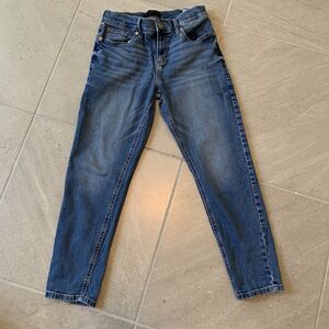 Banana Republic Jeans Womens 2 Petite (26) Blue Denim Straight Leg Girlfriend